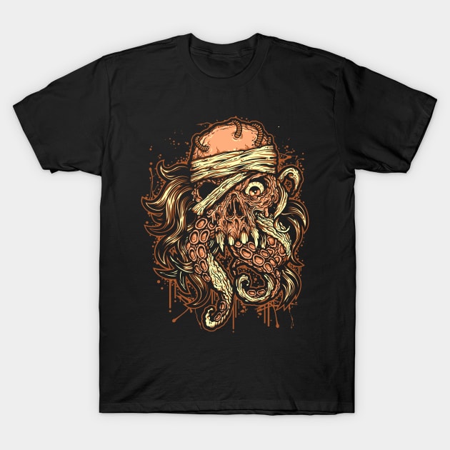 Pirate Skull T-Shirt by KawaiiDread